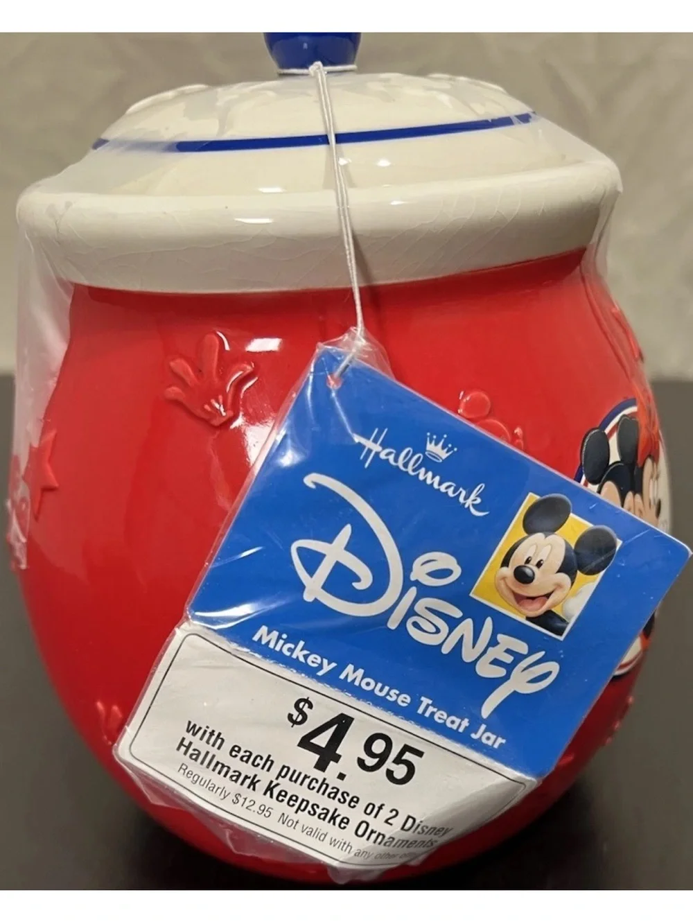 Vintage Hallmark Disney Mickey & Minnie Mouse Candy Treat Jar *New*